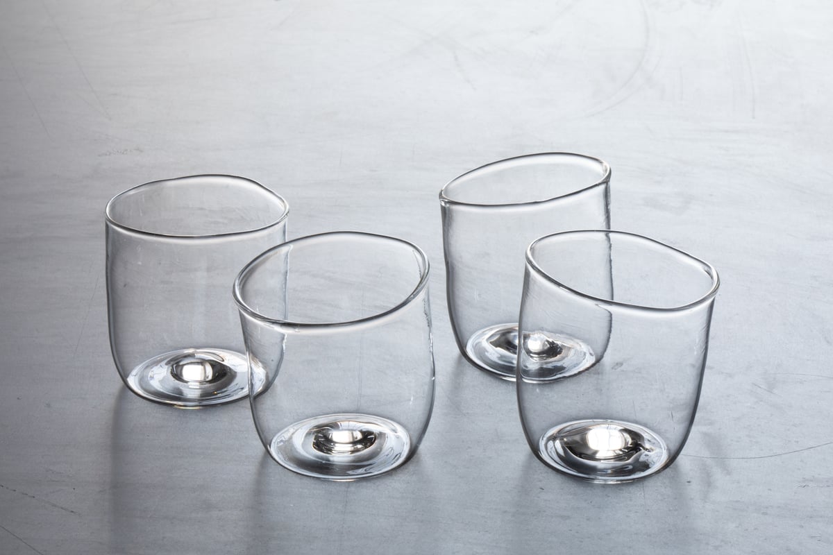 Tiny glass clearance cups